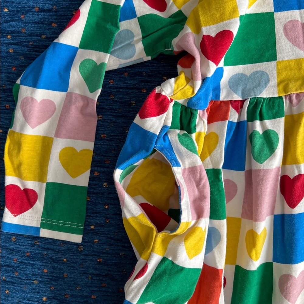Mini Boden Multicolor Heart & Tea Collection Striped Yellow Floral Dress Bundle - Picture 5 of 14